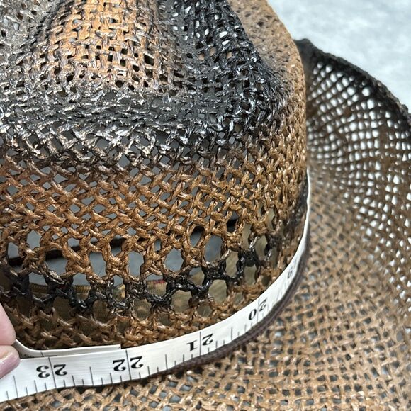Wild Bull Co Gambler Cowboy Hat Rodeo Rigid‎ Paper Western Small S Brown México - Picture 13 of 14